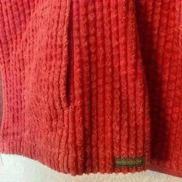 Woolrich Kinsdale Ruby Red Corduroy Full Zip 2291 Corduroy Jacket Women's Large - Picture 4 of 7